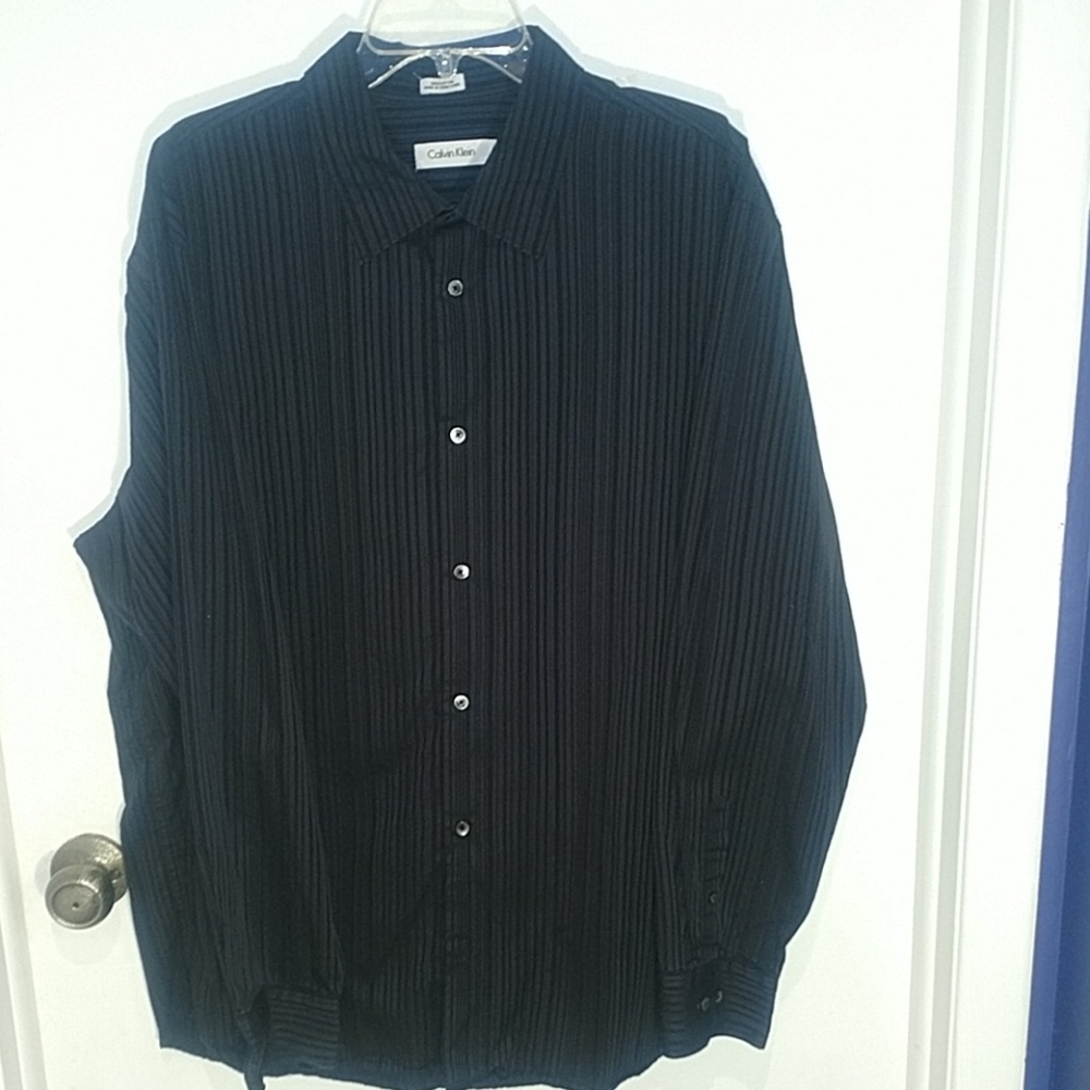 👍 Men's Calvin Klein LS Dress Shirt XL